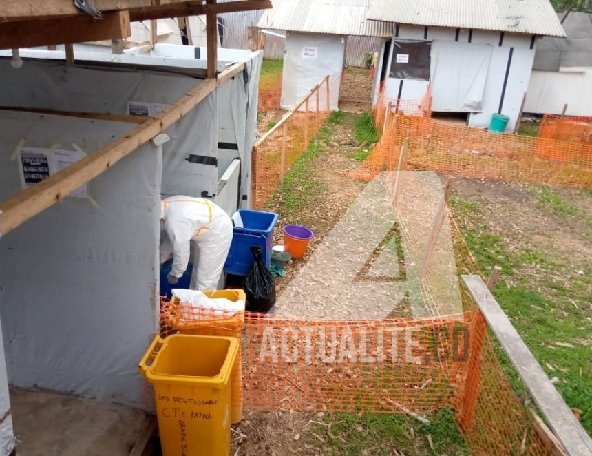 Un centre de traitement d'Ebola à à Butembo en 2021/Ph ACTUALITE.CD