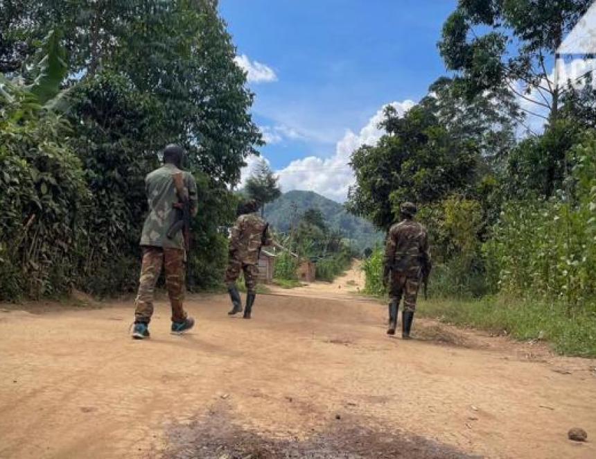 Les militaires congolais dans la zone opérationnelle de Beni/Ph ACTUALITE.CD