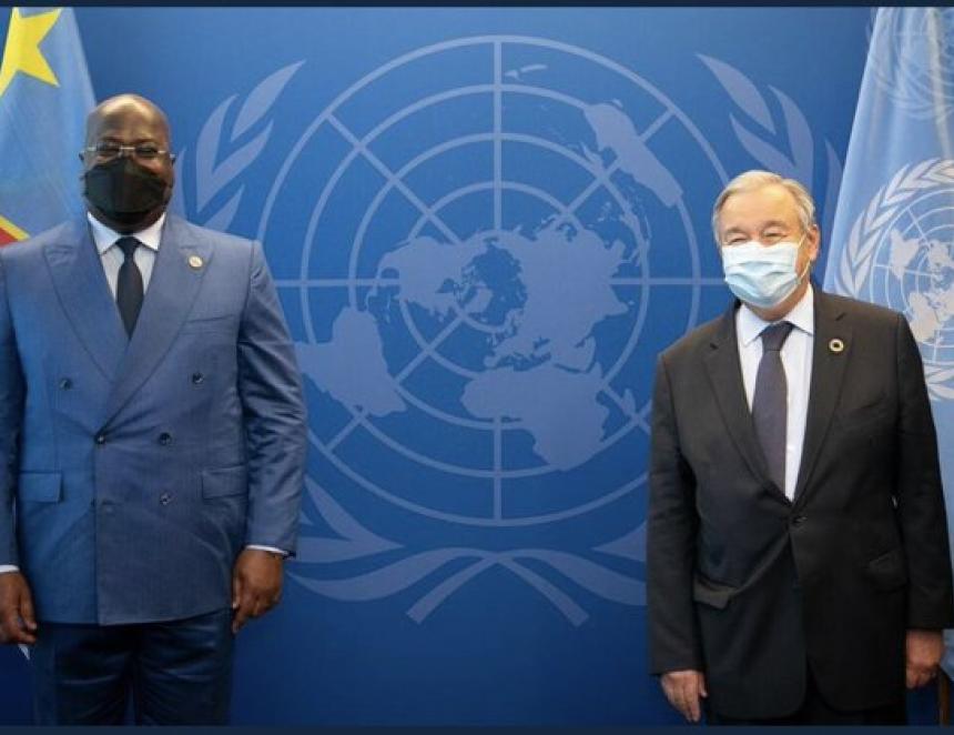 Félix Tshisekedi avec António Guterres 