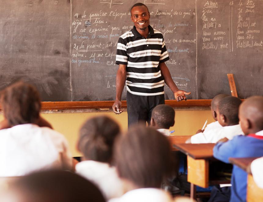 Enseignant de l’école primaire Muombe Mwewa