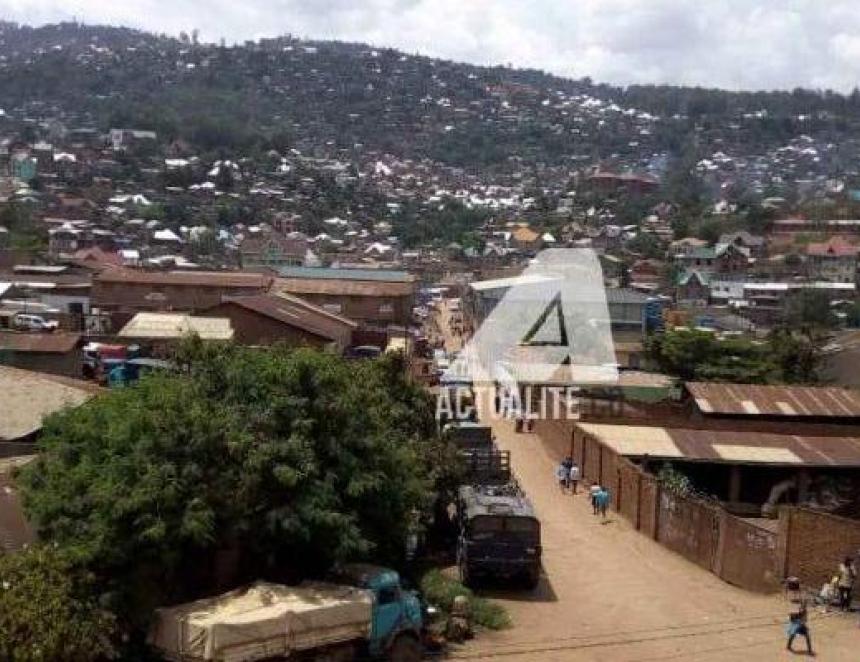 Une vue aérienne de la commune de Kadutu à Bukavu. Photo actualite.cd