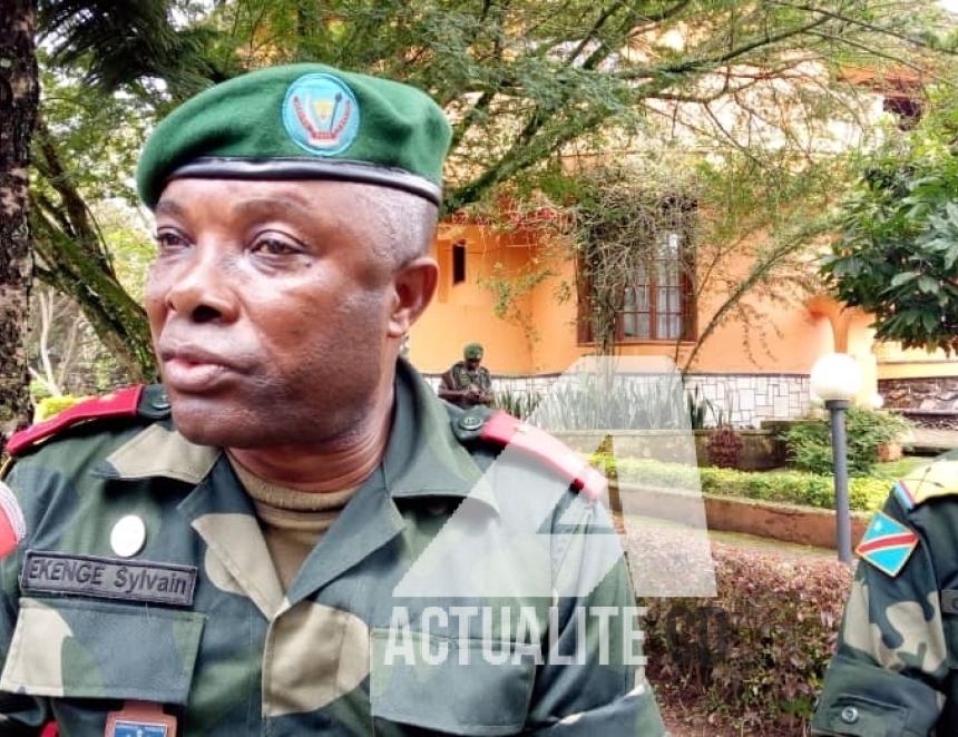 Le général Sylvain Ekenge, porte-parole adjointb des FARDC