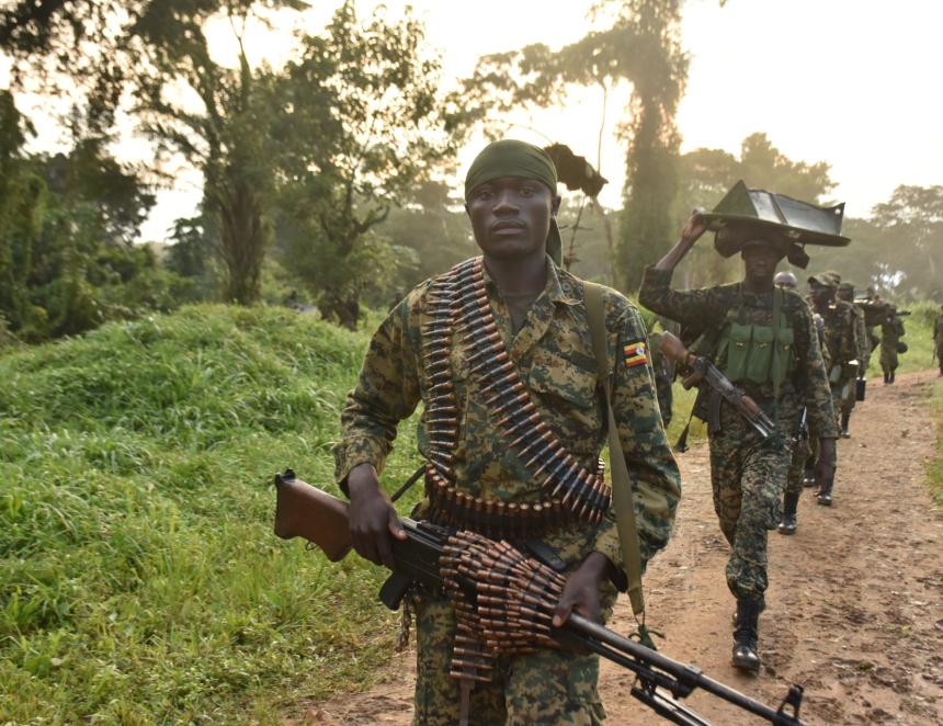 Des militaires de l’Armée ougandaise. Photo d’illustration