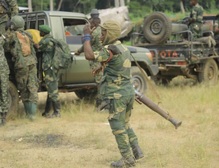 FARDC et UPDF à Beni