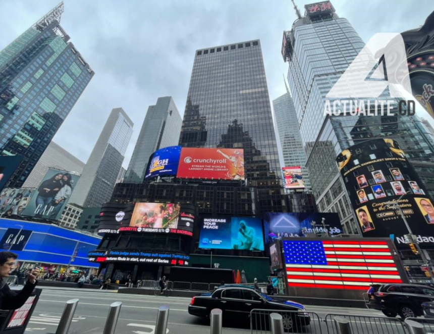 La vue d’une rue de Manhattan, New York (USA)