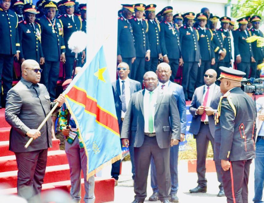 cérémonie de passation de pouvoir à l'Etat-major Général des FARDC 