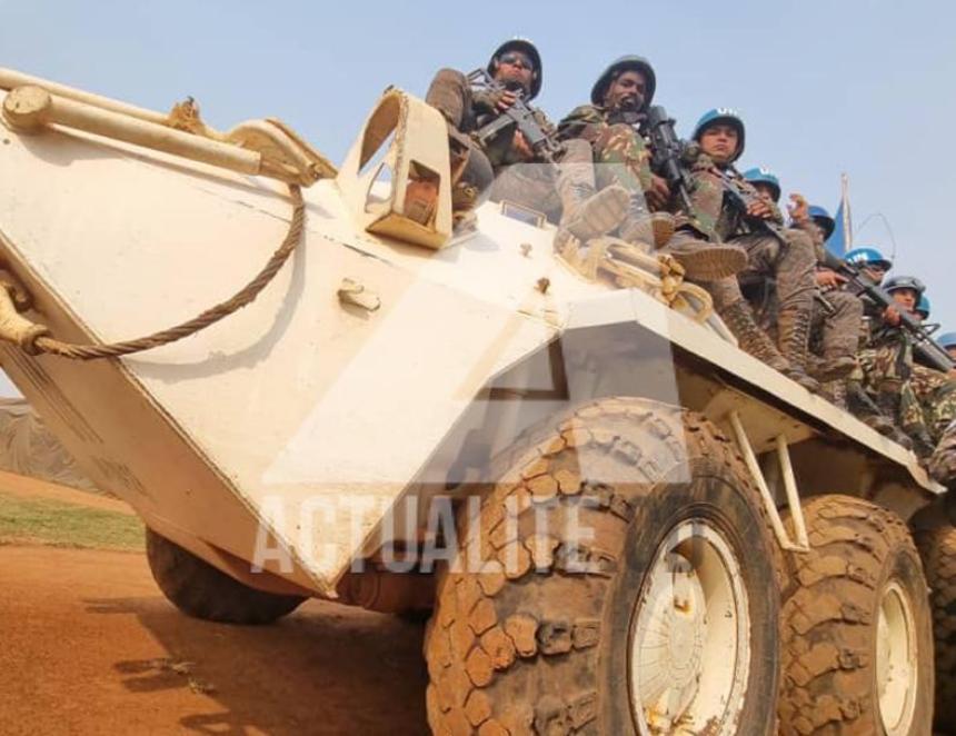 Les casques bleus de la MONUSCO. Ph. ACTUALITE.CD