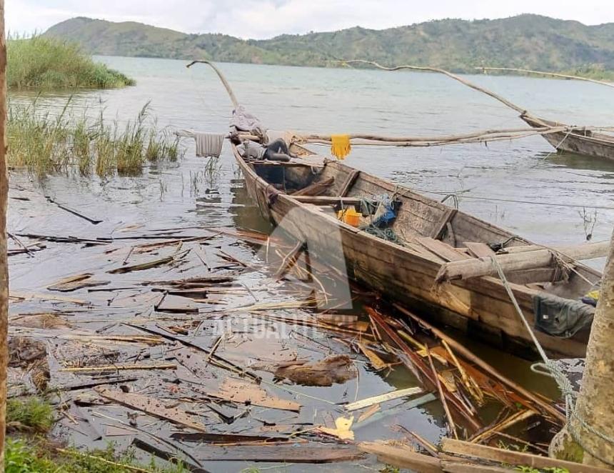 Une vue du lac Kivu dans sa partie Kalehe