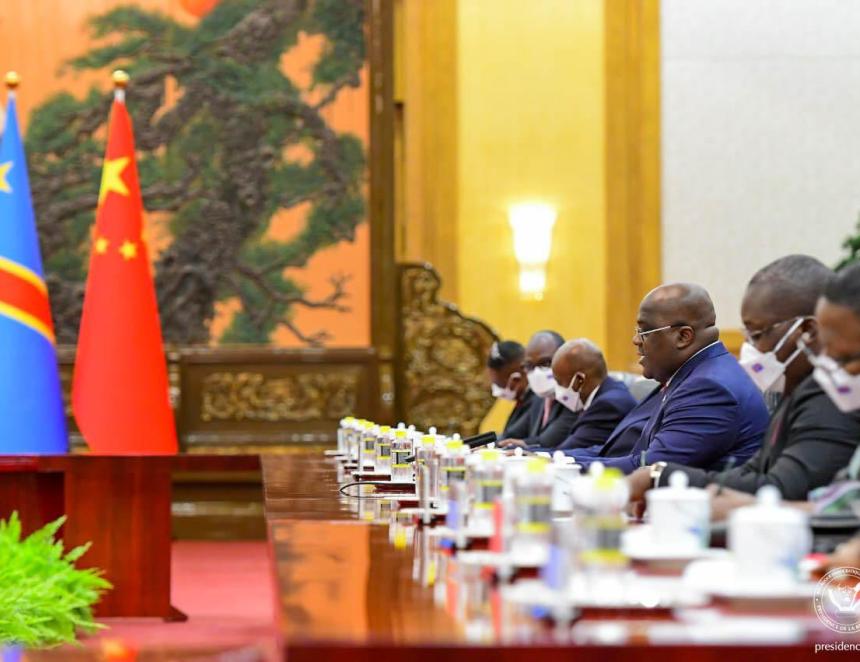 Félix Tshisekedi en Chine