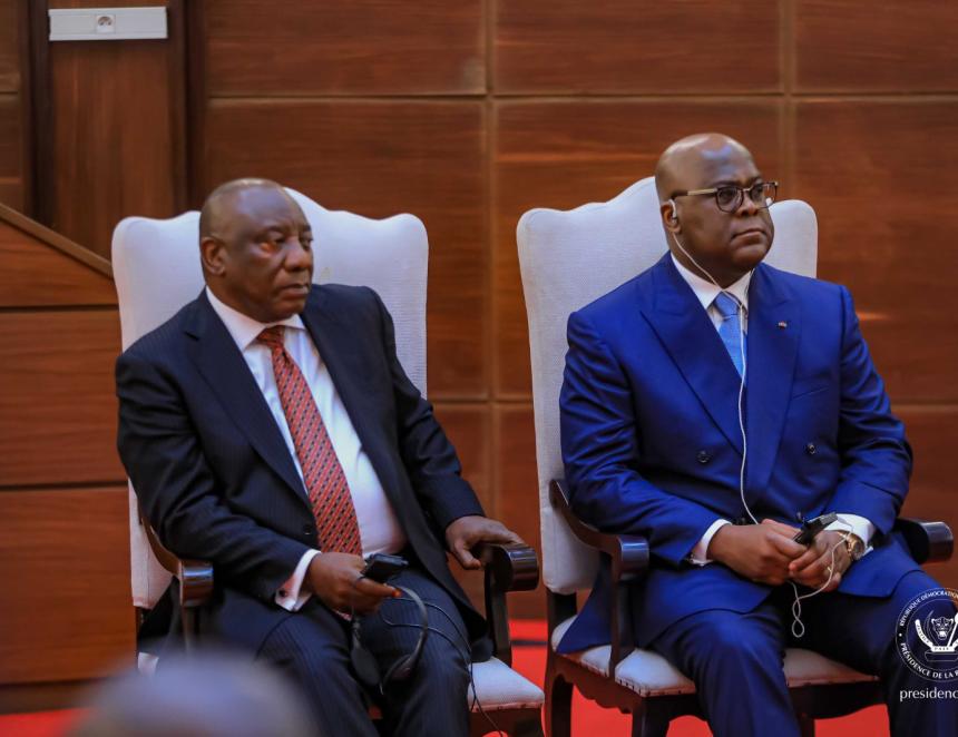 Félix Tshisekedi et Cyril Ramaphosa