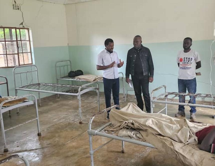 L'une des salles de prise en charge des cas de choléra au Lualaba 