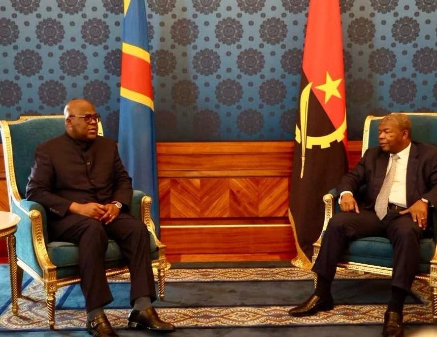 Félix Tshisekedi et João Lourenço