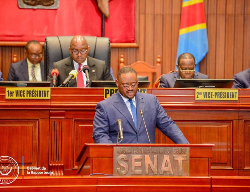 Doudou Fwamba présente et défend le projet de loi portant reddition des comptes 2023