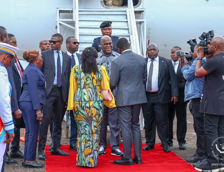 Félix Tshisekedi à Kalemie