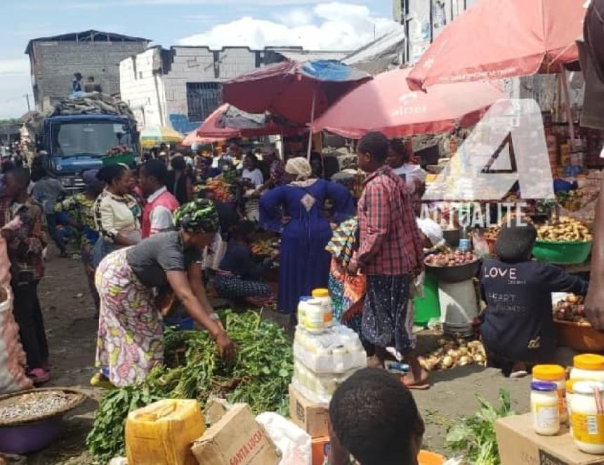 Un marché à Goma 