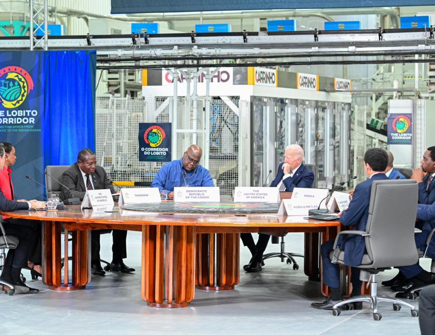 Félix Tshisekedi, Joe Biden et d'autres dirigeants de la région afrique centrale et australe