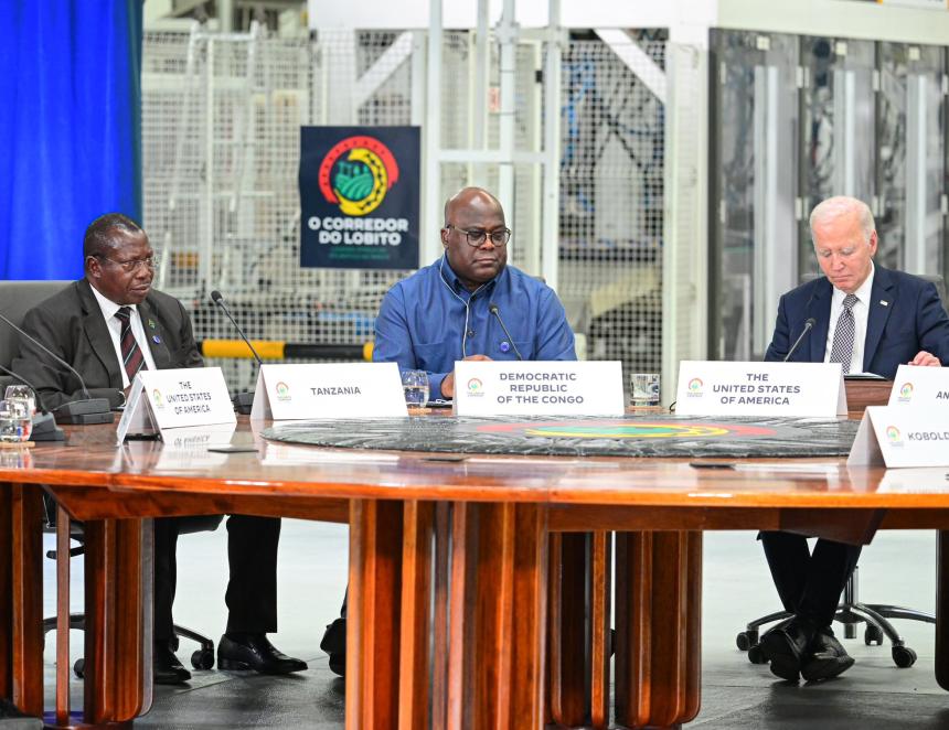 Félix Tshisekedi, Joe Biden et d'autres dirigeants de la région afrique centrale et australe