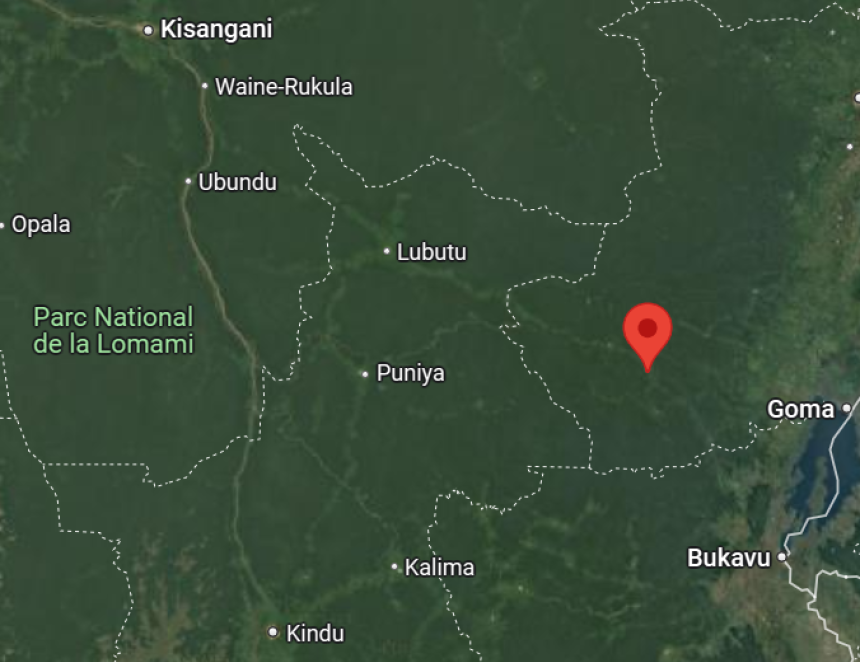 Walikale sur la carte