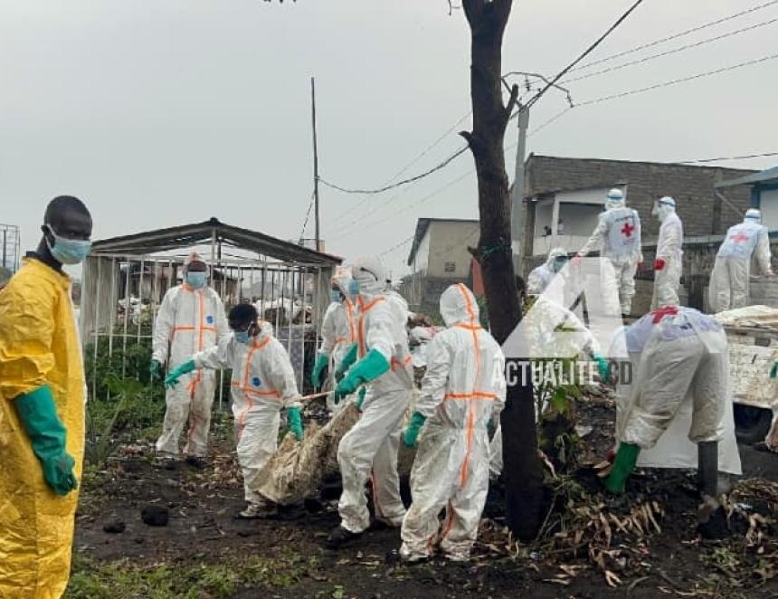 Inhumation des victimes des affrontements entre FARDC et M23 à Goma