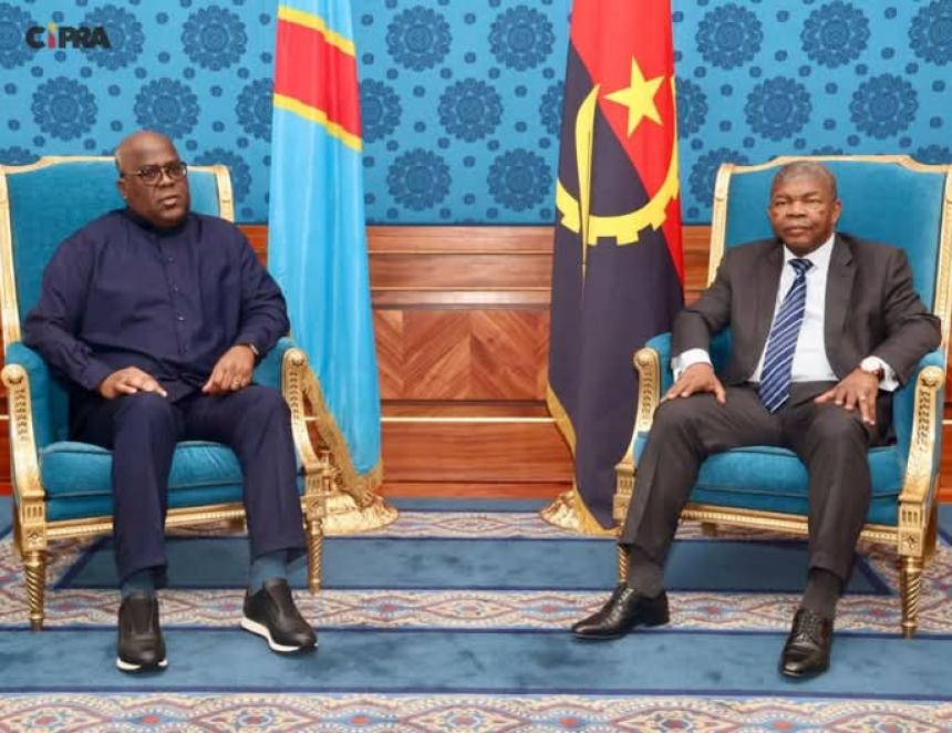 Félix Tshisekedi et João Lourenço