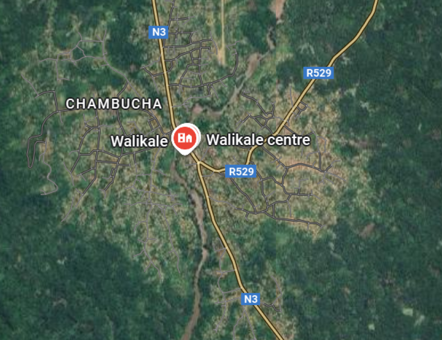 Walikale-centre sur la carte