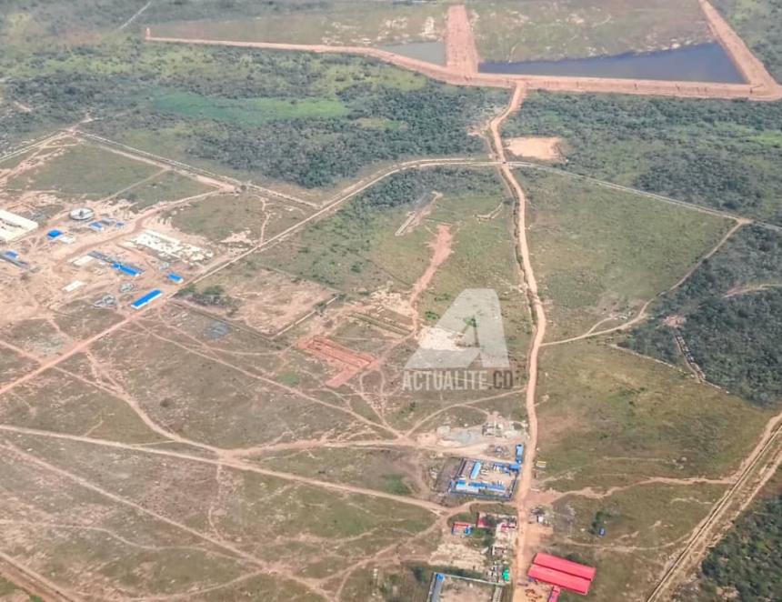 Mines de Manono Lithium, vue aérienne