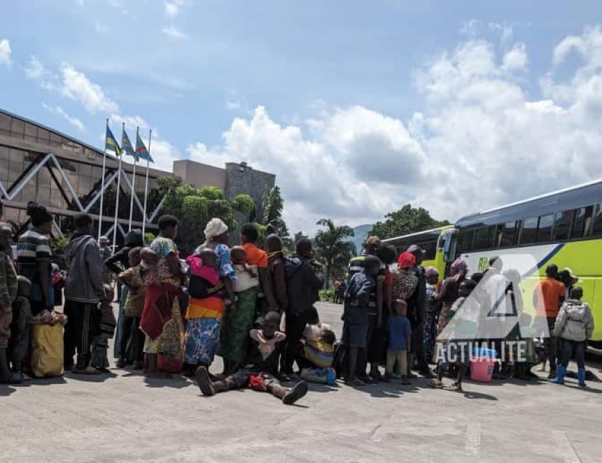 Des réfugiés rwandais rapatriés dans leur pays à partir de Goma