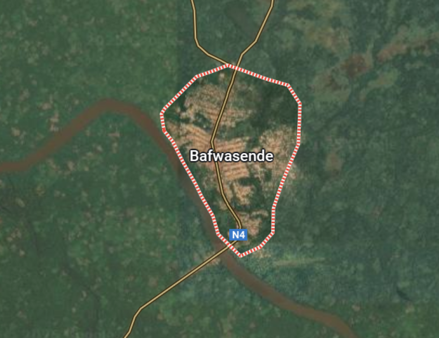 Bafwasende sur la carte
