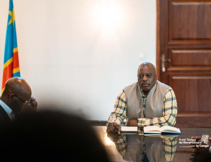 Joseph Kabila lors des consultations à Goma