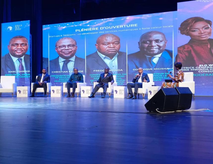 Les responsables des institutions congolaises du numérique, panélistes à l'Africa Tech invest 2025