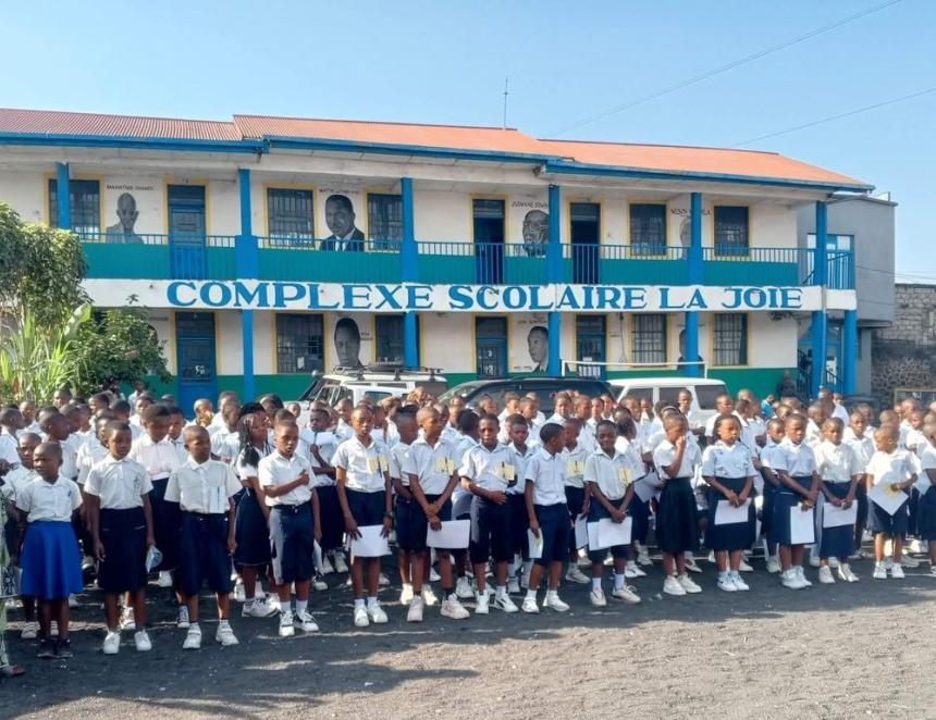 Les élèves candidats à l'ENAFEP à Goma
