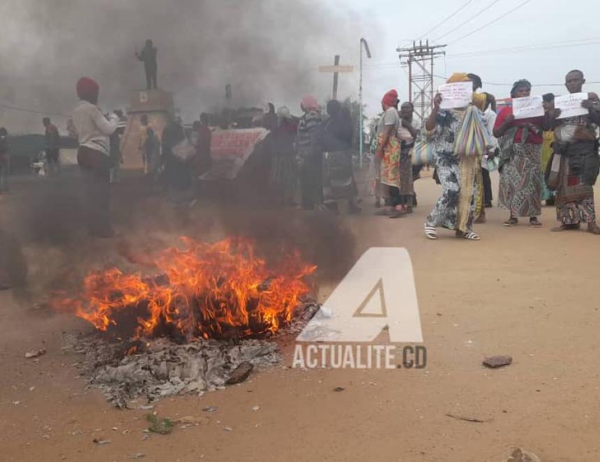 Manifestation de colère des veuves et orphelins des militaires à Beni