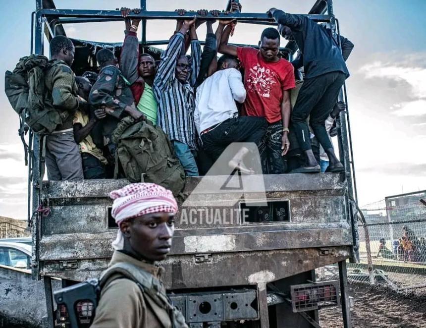 Des personnes arrêtées par les rebelles de l'AFC/M23 à Goma