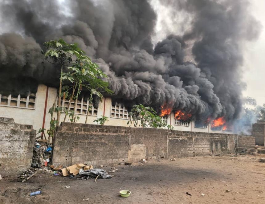 Incendie à Kikwit