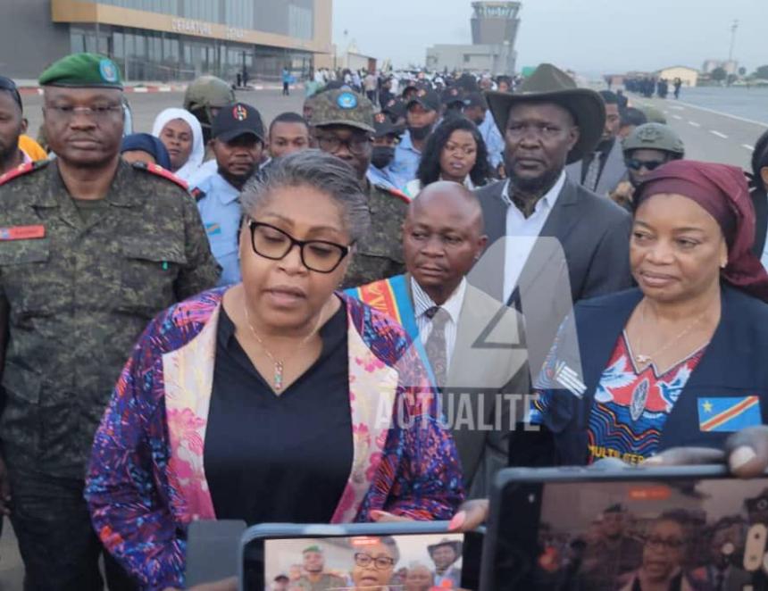 La Premier ministre Judith Suminwa à Bunia 