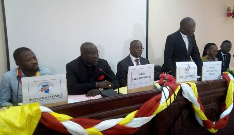 Les membres du mouvement citoyen Les Congolais debout