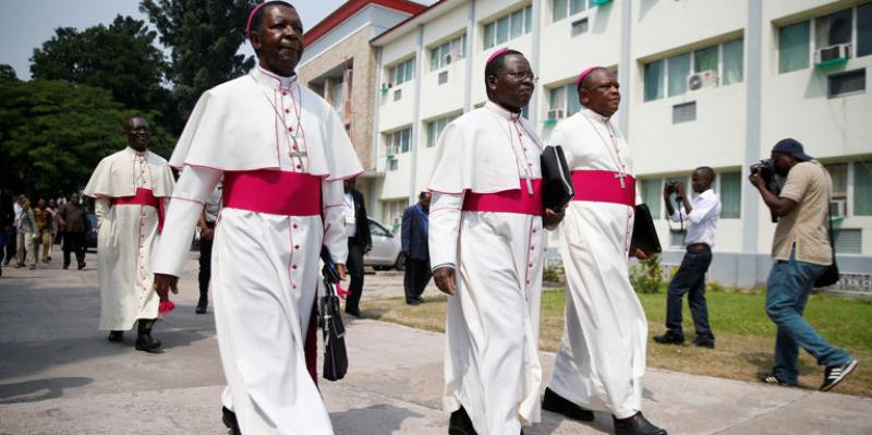 Les évêques catholiques  Photo ACTUALITE. CD ( Pascal Mulegwa ) 