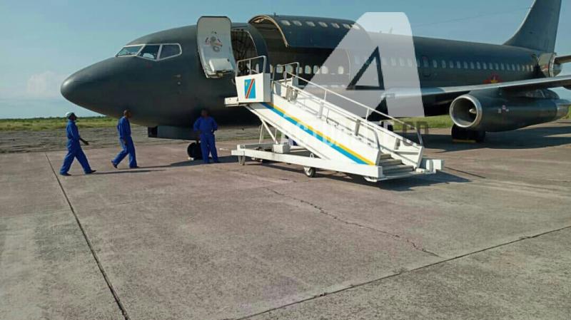 Un des aéronefs réceptionnés par la CENI/ Photo Christine Tshibuyi Un des aéronefs réceptionnés par la CENI/Photo Christine Tshibuyi