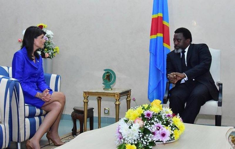 Nikki Haley et Joseph Kabila Nikki Haley et Joseph Kabila