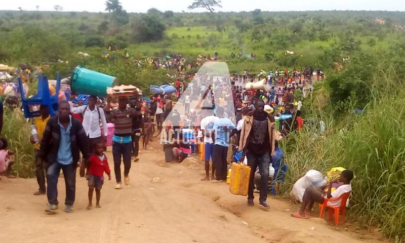 Des Congolais venus d'Angola à Kamako/Photo ACTUALITE.CD Des Congolais venus d'Angola à Kamako/Photo ACTUALITE.CD
