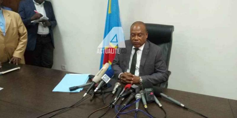 Steve Mbikayi, ministre de l'Enseignement Supérieur et Universitaire/Photo ACTUALITE.CD Steve Mbikayi, ministre de l'Enseignement Supérieur et Universitaire/Photo ACTUALITE.CD