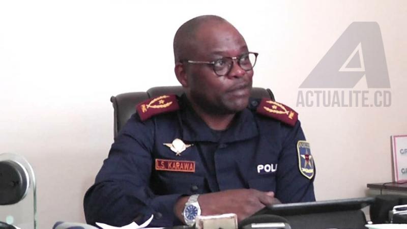 Le général Louis-Segond Karawa, commissaire provincial de la police au Sud-Kivu Le général Louis-Segond Karawa, commissaire provincial de la police au Sud-Kivu