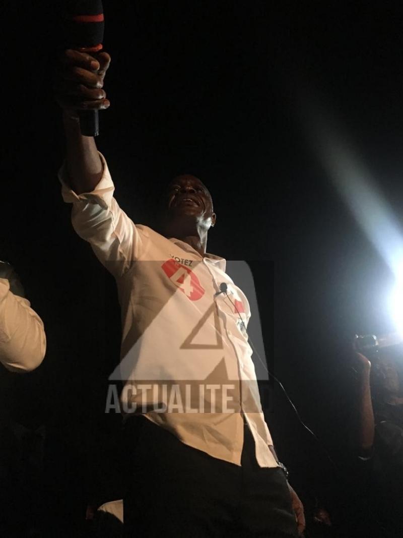 Martin Fayulu en meeting au terrain Afya à Goma Martin Fayulu en meeting au terrain Afya à Goma