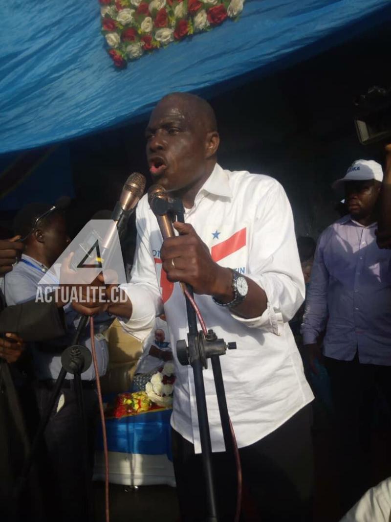 Illustration/Martin Fayulu en meeting vendredi 7 décembre 2018 à Bunia Illustration/Martin Fayulu en meeting vendredi 7 décembre 2018 à Bunia