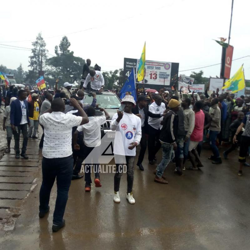 Le cortège de Martin Fayulu ce lundi 10 décembre 2018 à Bukavu Le cortège de Martin Fayulu ce lundi 10 décembre 2018 à Bukavu