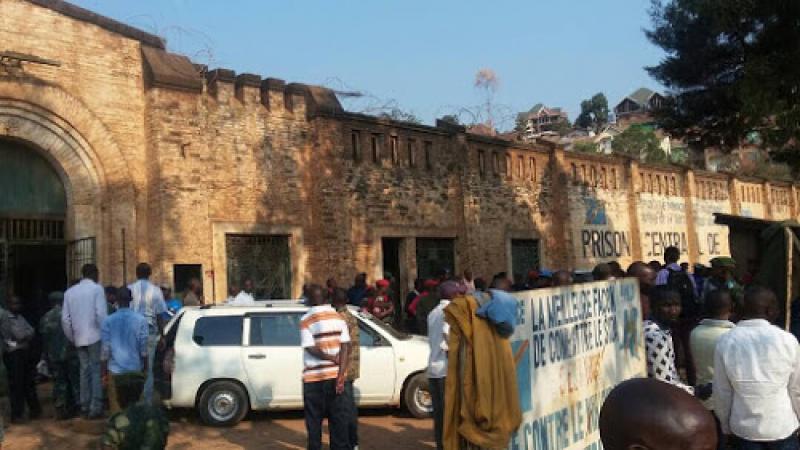Une vue de la prison centrale de Bukavu, au Sud-Kivu, le 28/07/2017. Radio Okapi/Ph. Emmanuel Elameji. Une vue de la prison centrale de Bukavu, au Sud-Kivu, le 28/07/2017. Radio Okapi/Ph. Emmanuel Elameji.