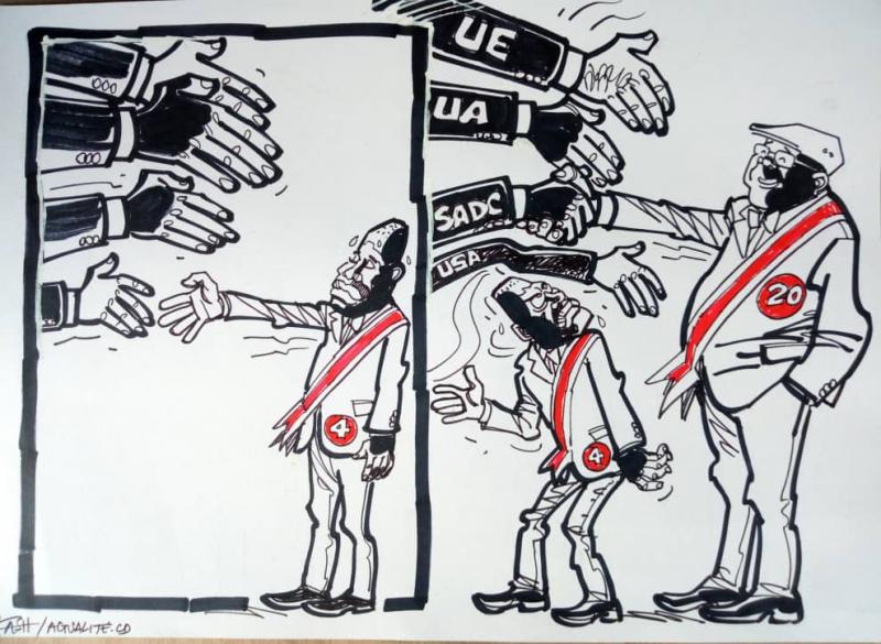 Caricature ACTUALITE.CD réalisée par Kash