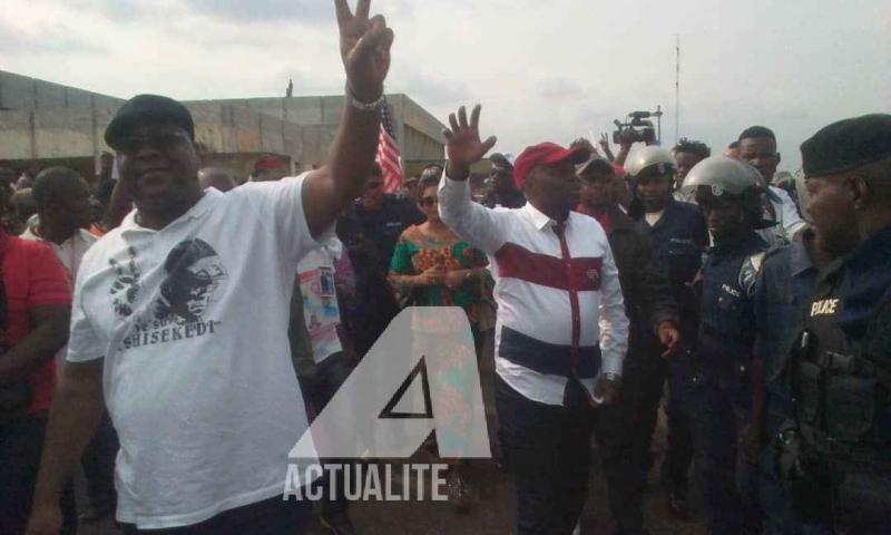 Félix Tshisekedi et Vital Kamerhe en pleine campagne électorale Félix Tshisekedi et Vital Kamerhe en pleine campagne électorale