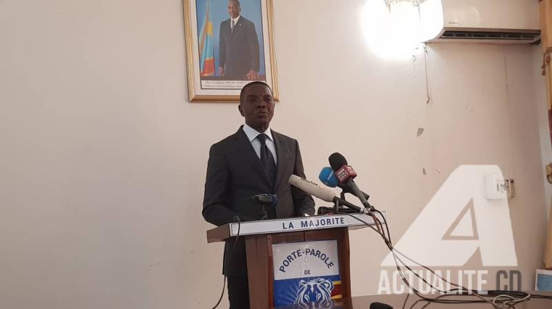 André-Alain Atundu, porte parole de la Majorité André-Alain Atundu, porte parole de la Majorité