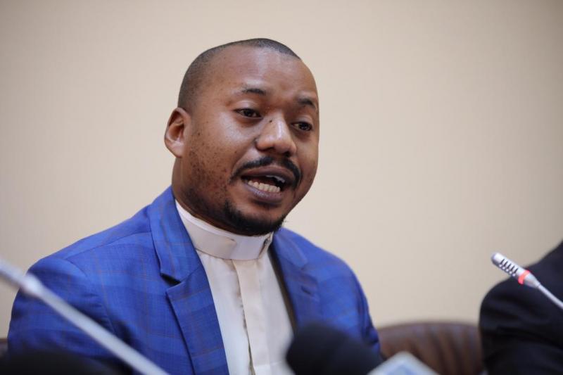 Rév Eric Nsenga, porte-parole de l'ECC/Ph Christine Tshibuyi ACTUALITE.CD Rév Eric Nsenga, porte-parole de l'ECC/Ph Christine Tshibuyi ACTUALITE.CD